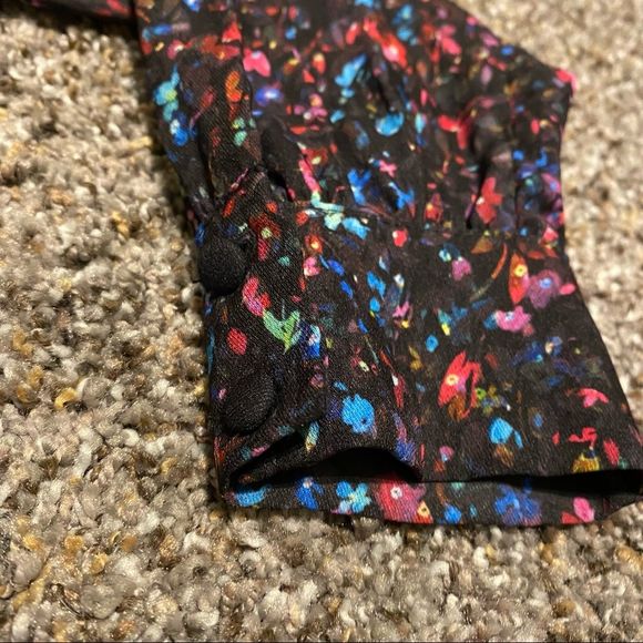 🟡 Parker Long Sleeve Shirt Dress in Mini Ditsy - Picture 5 of 9